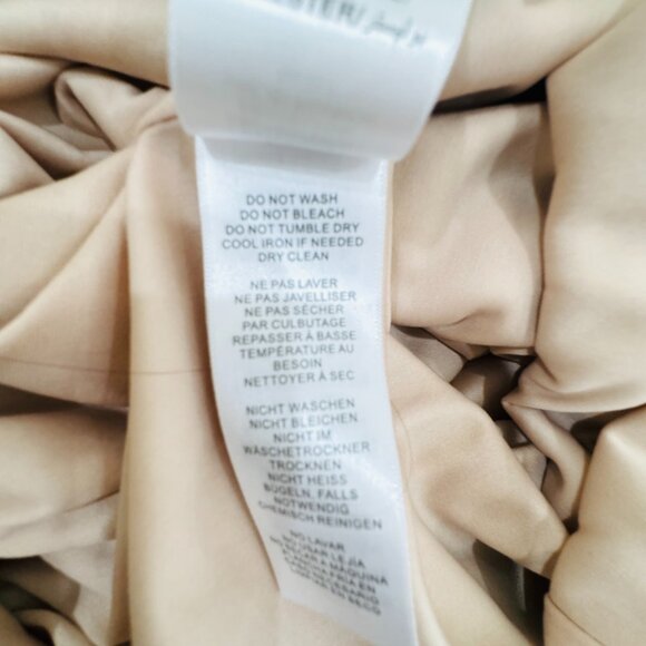 ADRIANNA PAPELL Gold Maxi Glitter Knit Lined Formal Gown Women SZ 14 Champagne - Picture 12 of 15